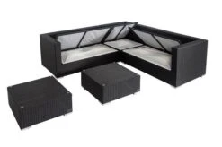 OUTFLEXX Loungemöbel-Set, Schwarz, Polyrattan, 6 Personen, Wasserfeste Kissenbox, Inkl. Kaffeetisch -Gartenladen 4 18229 BOX B.jpg
