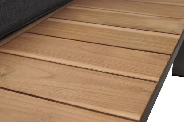 OUTFLEXX 2-Sitzer Sofa, Silber/grau, Edelstahl/FSC-Teakholz/Textil, 168 X 79 X 64 Cm 6 OUTFLEXX 2-Sitzer Sofa, Silber/grau, Edelstahl/FSC-Teakholz/Textil, 168 X 79 X 64 Cm – Bild 4