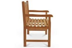 OUTFLEXX Ontario 2-Sitzer Gartenbank, Natur, Teakholz, 120x62x92cm, Fein Geschliffen -Gartenladen 4 18308.jpg