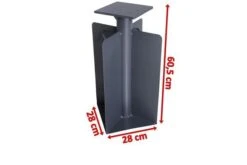 OUTFLEXX Bodenanker XL Für Ampelschirme, Anthrazit, Pulverbesch. Stahl, 28x28x60,5, Zum Einbetonieren -Gartenladen 4 18356.jpg