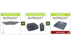 OUTFLEXX Ampelschirm, Creme, Aluminium In Holzoptik, 400x300cm, Inkl. Plattenständer 17 OUTFLEXX Ampelschirm, Creme, Aluminium In Holzoptik, 400x300cm, Inkl. Plattenständer -Gartenladen 4 18511.jpg