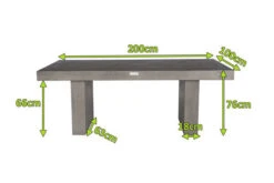 OUTFLEXXEsstisch, Grau, Faserzement, 200 X 100 X 76 Cm, Witterungsbeständig, Pflegeleicht, Rechteckig 9 OUTFLEXXEsstisch, Grau, Faserzement, 200 X 100 X 76 Cm, Witterungsbeständig, Pflegeleicht, Rechteckig -Gartenladen 4 18586.jpg