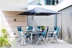 DOPPLER Expert Esstisch, Silber/schwarz, Aluminium, 150-210 X 90 Cm, Ausziehbar -Gartenladen 4 18621.jpg