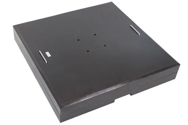OUTFLEXX Schirmständer, Granit, 70x70x22cm, 150kg, Mit Lenkrollen Und Standfüßen 9 OUTFLEXX Schirmständer, Granit, 70x70x22cm, 150kg, Mit Lenkrollen Und Standfüßen – Bild 7