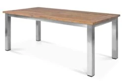 OUTFLEXX Esstischgarnitur, Edelstahl/recyceltes FSC-Teak, 200/260x100 Cm, 6 Armlehnensessel, Inkl. Polster 23 OUTFLEXX Esstischgarnitur, Edelstahl/recyceltes FSC-Teak, 200/260x100 Cm, 6 Armlehnensessel, Inkl. Polster -Gartenladen 4 19364.jpg