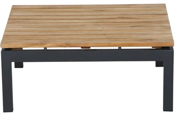 SIENA GARDEN Alvida Loungetisch, Anthrazit/natur, Aluminium/Teakholz, 74x74 Cm 6 SIENA GARDEN Alvida Loungetisch, Anthrazit/natur, Aluminium/Teakholz, 74x74 Cm – Bild 4