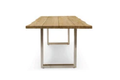 OUTFLEXX Esstisch, Natur, Edelstahl & Recycled FSC-Teak, 240 X 100 Cm, Baumkante -Gartenladen 4 20357.jpg