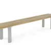 OUTFLEXX Bank, Natur, Edelstahl & Recycled FSC-Teak, 240x40x45cm, Baumkante -Gartenladen 4 20358.jpg