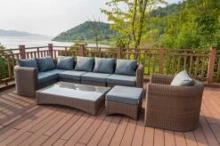 OUTFLEXX Loungegarnitur, Hellbraun, Polyrattan, 8tlg, 7 Personen, Inkl. Polster Und Kissen -Gartenladen 4 20918.jpg