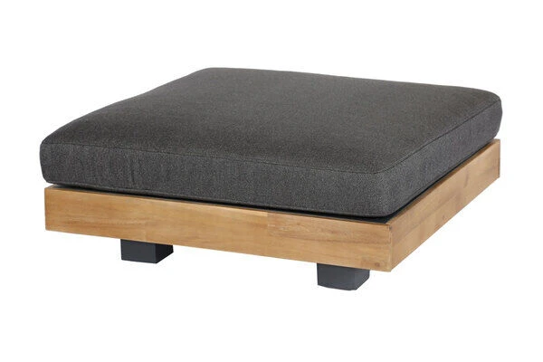 OUTFLEXX Ecklounge, Alu/Akazie/Zement, 6 Personen, Inkl. Tisch 83 X 83 Cm Und Polster Aus Olefin In Anthrazit 6 OUTFLEXX Ecklounge, Alu/Akazie/Zement, 6 Personen, Inkl. Tisch 83 X 83 Cm Und Polster Aus Olefin In Anthrazit – Bild 4