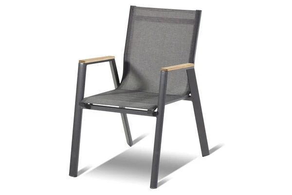 HARTMAN Sondermodell Xanadu / Aruba Set, Xerix/anthrazit, Alu/Glaskeramik, 2 Stapelsessel, 8 Multipos, 220/280x100cm 6 HARTMAN Sondermodell Xanadu / Aruba Set, Xerix/anthrazit, Alu/Glaskeramik, 2 Stapelsessel, 8 Multipos, 220/280x100cm – Bild 4