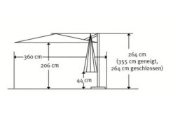Schneider® SCHNEIDER Rhodos Twist Ampelschirm, Silbergrau, Quadratisch, 300 X 300 Cm -Gartenladen 4 21287.jpg