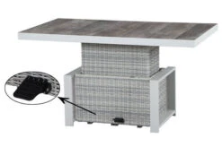 SIENA GARDEN Corido Sitzgruppe, Ice Grey, Alu / Gardino®-Geflecht, 4 Diningsessel, Stufenloser Lifttisch 130 X 75 X 47-71 Cm 25 SIENA GARDEN Corido Sitzgruppe, Ice Grey, Alu / Gardino®-Geflecht, 4 Diningsessel, Stufenloser Lifttisch 130 X 75 X 47-71 Cm -Gartenladen 4 21517.jpg