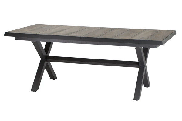 SIENA GARDEN Corido / Sincro Sitzgruppe, Charcoal, Alu / Gardino®-Geflecht, 8 Diningsessel, Ausziehtisch 205/265 X 103 Cm 6 SIENA GARDEN Corido / Sincro Sitzgruppe, Charcoal, Alu / Gardino®-Geflecht, 8 Diningsessel, Ausziehtisch 205/265 X 103 Cm – Bild 4