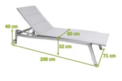STERN Allround Rollenliege, Silber, Edelstahl/Textil, 200x71x40 Cm, Gepolstert, Verstellbare Rückenlehne -Gartenladen 4 21911.jpg
