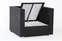 OUTFLEXX Sessel, Schwarz, Polyrattan, Inkl. Polster Und Kissen, Wasserfeste Kissenbox -Gartenladen 4 2392 7 BOX.jpg