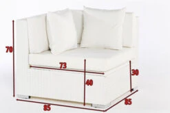 OUTFLEXX Eckelement, Weiß, Polyrattan, Inkl. Polster Und Kissen, Wasserfeste Kissenbox -Gartenladen 4 2511 6 BOX.jpg