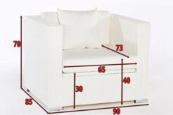 OUTFLEXX Sessel, Weiß, Polyrattan, Inkl. Polster Und Kissen, Wasserfeste Kissenbox -Gartenladen 4 2511 7 BOX.jpg