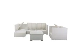 OUTFLEXX Loungemöbel-Set, Weiß, Polyrattan, Für 5 Personen, Inkl. Loungetisch, Wasserfeste Kissenbox -Gartenladen 4 2523 BOX D.jpg