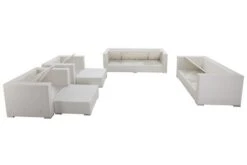 OUTFLEXX Loungemöbel-Set, Weiß, Polyrattan, Für 9 Personen, Wasserfeste Kissenbox -Gartenladen 4 7173 BOX A.jpg