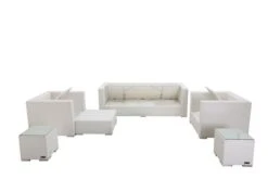 OUTFLEXX Loungemöbel-Set, Weiß, Polyrattan, Für 6 Personen, Wasserfeste Kissenbox 12 OUTFLEXX Loungemöbel-Set, Weiß, Polyrattan, Für 6 Personen, Wasserfeste Kissenbox -Gartenladen 4 7174 BOX A.jpg