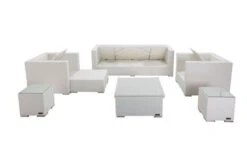 OUTFLEXX Loungemöbel-Set, Weiß, Polyrattan, Für 6 Personen, Inkl. Loungetisch, Wasserfeste Kissenbox 11 OUTFLEXX Loungemöbel-Set, Weiß, Polyrattan, Für 6 Personen, Inkl. Loungetisch, Wasserfeste Kissenbox -Gartenladen 4 7174 BOX D.jpg