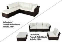 OUTFLEXX Loungemöbel-Set, Braun Marmoriert, Polyrattan, Für 5 Personen, Wasserfeste Kissenbox -Gartenladen 4 7759 BOX A.jpg