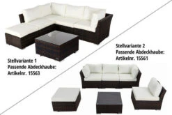 OUTFLEXX Loungemöbel-Set, Braun Marmoriert, Polyrattan, Inkl. Kaffeetisch, Für 5 Personen, Wasserfeste Kissenbox -Gartenladen 4 7759 BOX B.jpg
