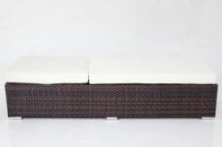 OUTFLEXX 2er-Set Sonnenliegen, Braun Marmoriert, Polyrattan, Je 200x70x45cm, Mit Beistelltisch 11 OUTFLEXX 2er-Set Sonnenliegen, Braun Marmoriert, Polyrattan, Je 200x70x45cm, Mit Beistelltisch -Gartenladen 4 7761.jpg