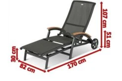 HARTMAN Da Vinci Gartenliege, Xerix/anthrazit, Alu/Textilene, 170 X 82 X 30 Cm, Mit FSC-Teak-Armlehnen -Gartenladen 5 11664 1.jpg