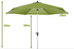 DOPPLER Active Auto Tilt Mittelstockschirm, Grün, Aluminium/Textil, Ø 280 Cm, Mit Kurbel 13 DOPPLER Active Auto Tilt Mittelstockschirm, Grün, Aluminium/Textil, Ø 280 Cm, Mit Kurbel -Gartenladen 5 12352 2.jpg