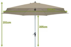DOPPLER Active Auto Tilt Mittelstockschirm, Greige, Aluminium/Textil, Ø 320 Cm, Mit Kurbel -Gartenladen 5 12353 3.jpg