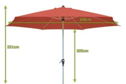 DOPPLER Active Auto Tilt Mittelstockschirm, Terrakotta, Aluminium/Textil, Ø 320 Cm, Mit Kurbel 13 DOPPLER Active Auto Tilt Mittelstockschirm, Terrakotta, Aluminium/Textil, Ø 320 Cm, Mit Kurbel -Gartenladen 5 12353 4.jpg