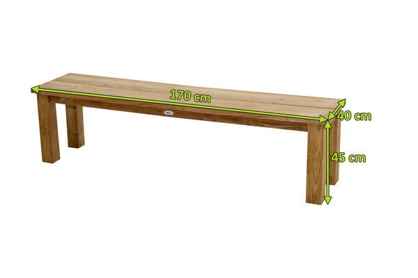 Dreisitzer Laredo Aus Gebürstetem Teakholz Von Ploß, 170x40 Cm 7 Dreisitzer Laredo Aus Gebürstetem Teakholz Von Ploß, 170x40 Cm – Bild 5