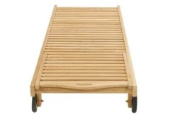 Gartenliege Archimedes Aus Teakholz Von Ploß, Mit Rädern Und Tablett -Gartenladen 5 12855.jpg