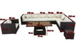 OUTFLEXX Loungemöbel-Set, Braun, Polyrattan, Für 8 Personen, Inkl. Loungetisch, Wasserfeste Kissenbox 15 OUTFLEXX Loungemöbel-Set, Braun, Polyrattan, Für 8 Personen, Inkl. Loungetisch, Wasserfeste Kissenbox -Gartenladen 5 1301 BOX D.jpg
