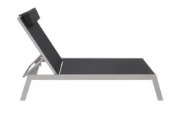 VILLANA Gartenliege, Silber/schwarz, Aluminium/Textil, 198 X 60 X 32 Cm, Verstellbar -Gartenladen 5 13400.jpg