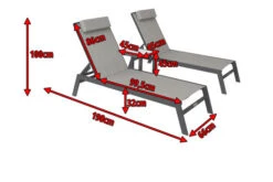 VILLANA 2er-Set Sonnenliegen, Anthrazit/grau, Alu/Textil, 198x66x32cm, Mit Beistelltisch 45x45cm -Gartenladen 5 13885.jpg