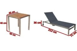 OUTFLEXX 2er-Set Rollliege, Schwarz, Edelstahl/Teak, 212x71x36cm, Mit Beistelltisch 45x45cm -Gartenladen 5 14169.jpg