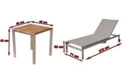 OUTFLEXX 2er-Set Rollliege, Taupe, Edelstahl/Teak, 212x71x36cm, Mit Beistelltisch 45x45cm 18 OUTFLEXX 2er-Set Rollliege, Taupe, Edelstahl/Teak, 212x71x36cm, Mit Beistelltisch 45x45cm -Gartenladen 5 14171.jpg