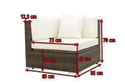 OUTFLEXX Eckelement, Braun Marmoriert, Polyrattan, 85 X 85 X 70 Cm, Wasserfeste Kissenbox -Gartenladen 5 15734 6 BOX.jpg