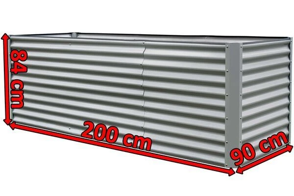 OUTFLEXX Set Hochbeet Mit Erweiterungsmodul, Silber, Zincalume, 120+80cm 7 OUTFLEXX Set Hochbeet Mit Erweiterungsmodul, Silber, Zincalume, 120+80cm – Bild 5