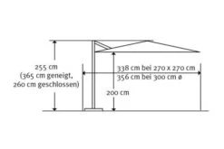 Schneider® SCHNEIDER Rhodos Eco Twist Ampelschirm, Natur, Quadratisch, 270 X 270 Cm -Gartenladen 5 16617.jpg