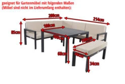 OUTFLEXX Premium Abdeckhaube, Z.B. Für Lounge 16472, 230x 220x 80cm, Schwarz, Wasserbeständig -Gartenladen 5 17442.jpg