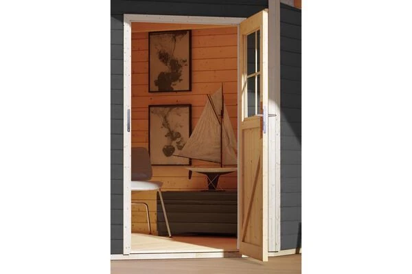 KARIBU Gartenhaus Neuruppin 3, Fichtenholz 28 Mm, Flachdach 7 KARIBU Gartenhaus Neuruppin 3, Fichtenholz 28 Mm, Flachdach – Bild 5