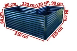 OUTFLEXX Eck-Hochbeet, Anthrazit, Zincalume, 210x210x90x84cm -Gartenladen 5 18170.jpg