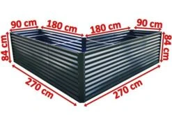 OUTFLEXX Eck-Hochbeet, Anthrazit, Zincalume, 270x270x90x84cm 21 OUTFLEXX Eck-Hochbeet, Anthrazit, Zincalume, 270x270x90x84cm -Gartenladen 5 18174.jpg