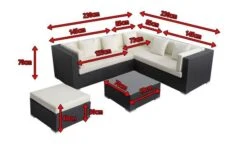 OUTFLEXX Loungemöbel-Set, Schwarz, Polyrattan, 6 Personen, Wasserfeste Kissenbox, Inkl. Kaffeetisch -Gartenladen 5 18229 BOX B.jpg
