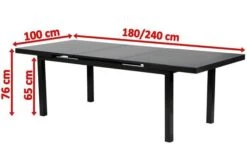 OUTFLEXX Premium Ausziehtisch, Anthrazit/grau, Alu/Glas, 180/240x100cm, Automatischer Ausziehmechanismus -Gartenladen 5 18337.jpg