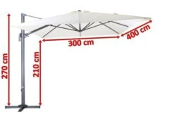 OUTFLEXX Ampelschirm, Anthrazit/creme, Pulverbesch. Aluminium, 400x300cm, Inkl. Plattenständer -Gartenladen 5 18347.jpg